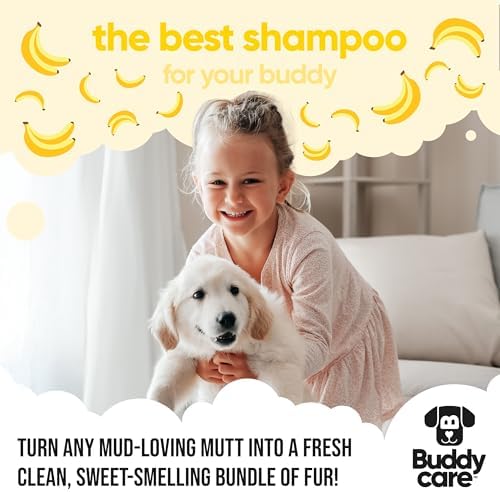 Banana Dog Shampoo & Conditioner by Buddycare | with Aloe Vera and Pro Vitamin B5 (50.72oz)
