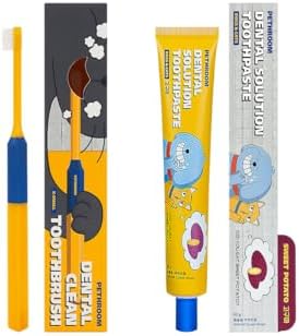 PETHROOM Dog & Cat Dental Kit for Daily Care – Enzymatic Toothpaste & Soft Bristle Toothbrush (Extra Small), Plaque & Tartar Control, EWG Verified, Fresh Breath, Sweet Potato Flavor, 2.1 oz