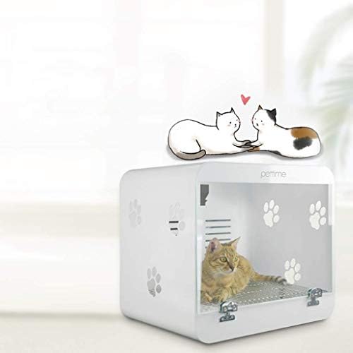 Pet Drying Box with Water Blowing Machine Professional Hair Dryer High Power Mute Noise Reduction Small Dog Cat Pet White