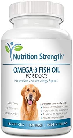 Omega 3 for Dogs | High EPA & DHA Fish Oil Soft Gels