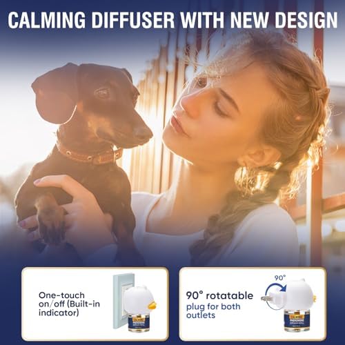 Dog Calming Pheromones Diffuser 6 in 1 Kit Appeasing Pheromone Diffuser to Calm (2, 6 in