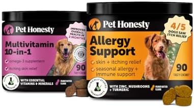 Pet Honesty Health & Allergy Relief Virtual Bundle Duo — Multivitamin 10-in-1 Chews (90 ct) + Allergy & Itch Relief Chews (90 ct)