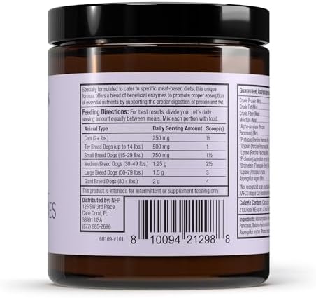 Bark & Whiskers Digestive Enzymes, Meat-Based Diet, 150 Scoops
