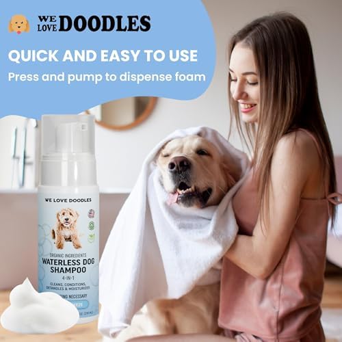 Waterless Dog Shampoo, No-Rinse Foam, Dry Shampoo for Dogs, Ocean Breeze 7.1OZ