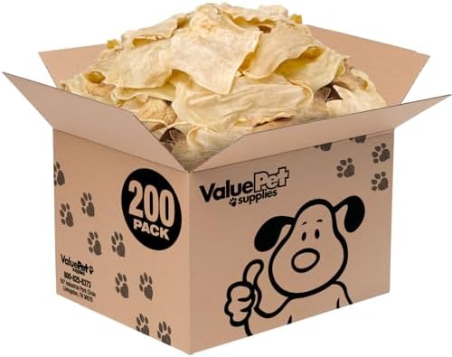 ValueBull USA Beef Collagen Chips Dog Chews, 200 Count