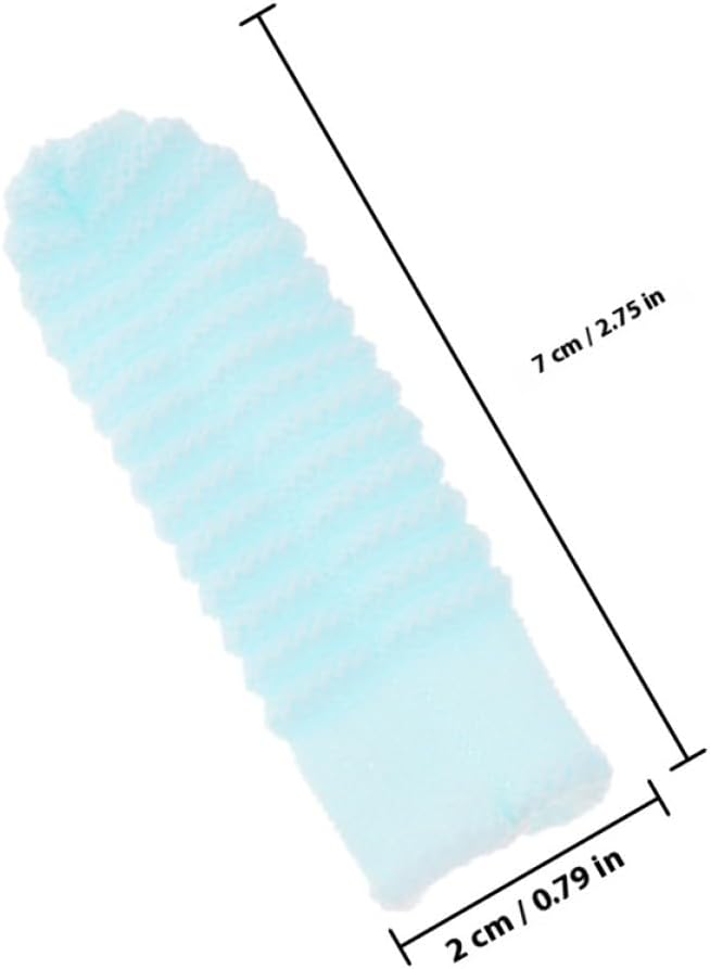 TOYANDONA 12pcs Dog Finger Toothbrush Set Soft Silicone Pet Toothbrush for Large Dogs Dual-Color Yellow Sky Blue Teeth Cleaning for Puppies