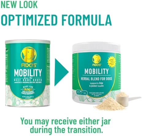 Fido’s Dog Hip and Joint Supplement with Grass-Fed Collagen & Organic Herbs