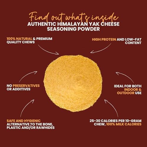KATHMANDU'S Yak Cheese Powder Dog Food Topper 8 oz for Picky Eaters