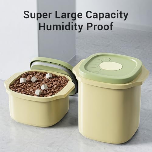 HEEPDD Vacuum Sealed Pet Food Container, 6L Airtight Pet Food Storage Bin with Humidity Proof Light Blocking Design for Dry Dog Cat Food Storage