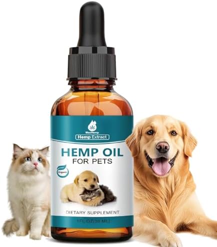 1 Packs Pet Неmр Oil for Dogs and Cats- Anxiеty, Stress Pain Holistic Inflammation Relief - for Joint Hip Аrthritis, Calming Oil Drop, Organic Pets Treats