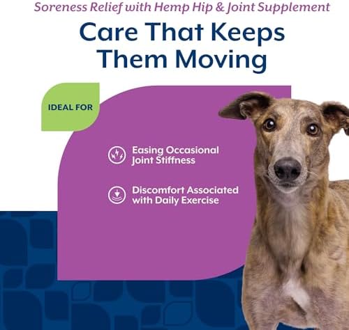NaturVet Aches & Discomfort Plus Hemp Supplement for Dogs - 60 Soft Chews