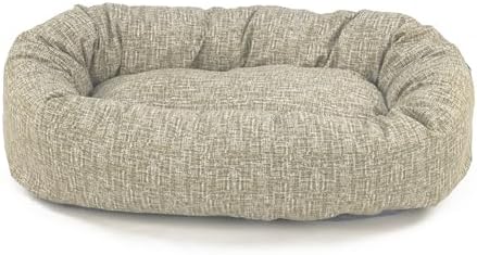 Majestic Pet Bagel Calming Dog Bed, 40 Inch Large, Round, Washable, Tan
