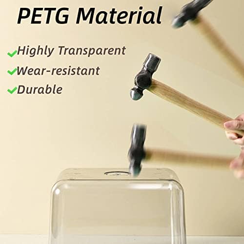Fhiny 5.5LB Dog Food Storage Container, 5.5LB, Polyethylene Terephthalate G, Transparent