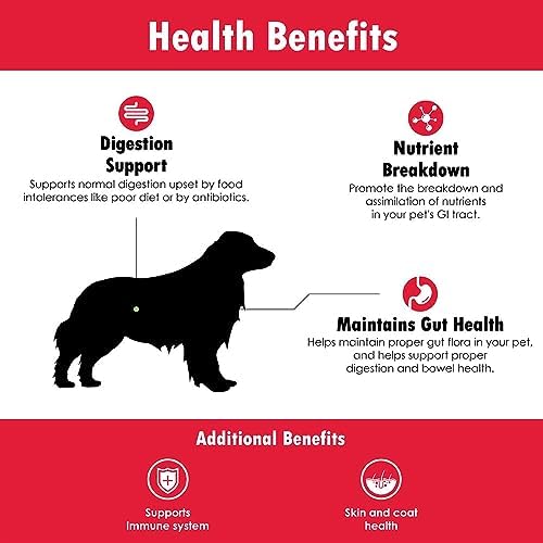 Proflora Probiotic Soft Chews for Dogs - Veterinary-Strength Daily Probiotic - Digestion Health - Boost Immune System - Skin and Coat Health - 180 Soft Chews