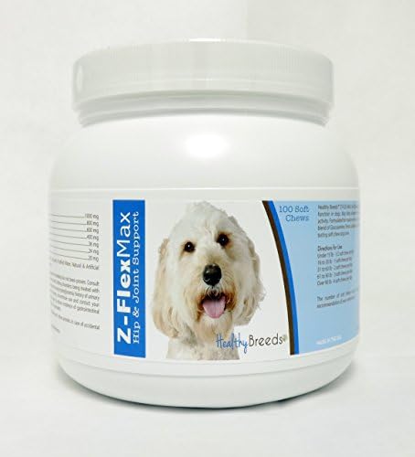 Healthy Breeds Labradoodle Z-Flex Max Hip & Joint Soft Chews 100 Count, Brown