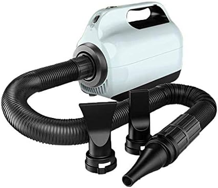 Dog Hair Dryer 2200W Variable Speed Cat Pet Grooming Hair Dryer Hairdryer Motorbike Motor Heater Blaster Fur Blower with 2 Gear Temperature Flexible Hose and 3 Nozzles,Green