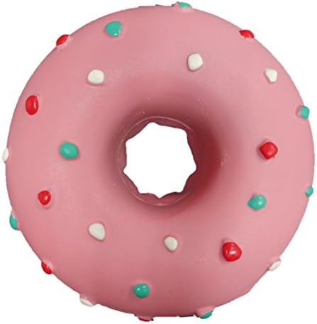 Latex Donut Dog Toy (Pink)