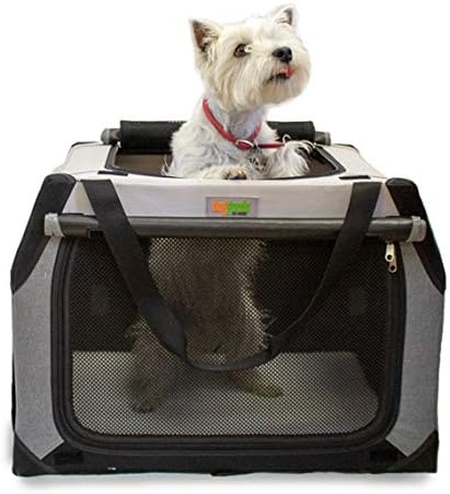Folding Soft Dog Crate by DogGoods - Indoor/Outdoor Kennel, Collapsible for Camping, Car, Roadtrips - Extra Large, Large, Medium, Small Dogs