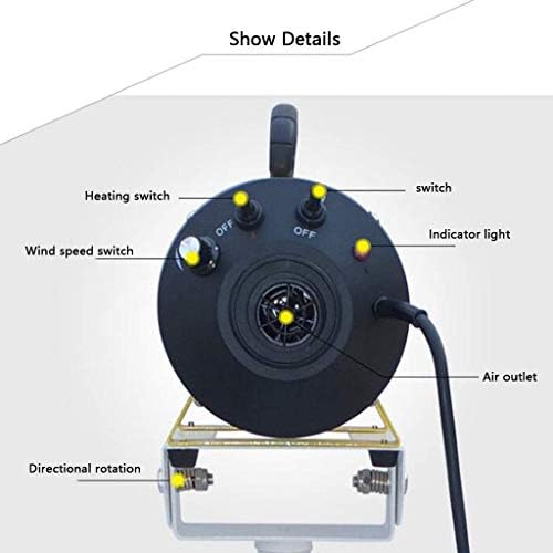 2200W Quiet Dog Dryer,Vertical Support Low Noise Pet Grooming High Velocity Hairdryer Adjustable Temperature Heater