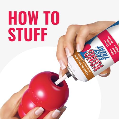 KONG Classic Stuffable Dog Toy, Natural Rubber Chew, for Extra Small Dogs | Treat-Filling Fetch & Chew Toy with Erratic Bounce, Made from KONG Durable Natural Rubber for Extended Playtime