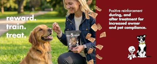 Max & Molly Freeze-Dried Beef Liver Dog Treats – 100% Natural Single Ingredient Training Treats for Dogs & Puppies, No Additives – 500 g (17.64 oz)