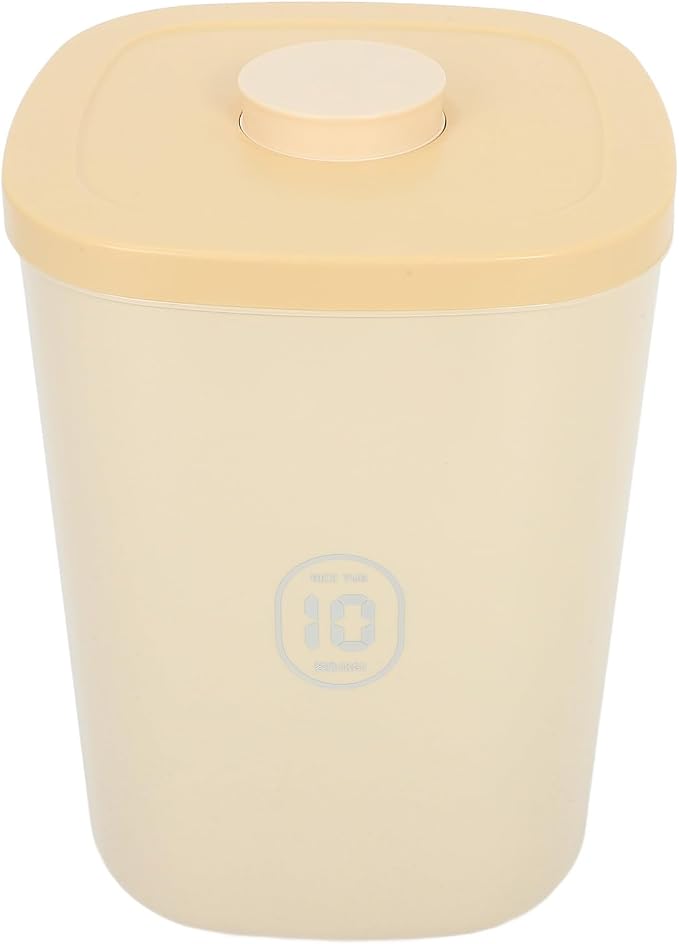 GARVALON Vacuum Sealed Pet Food Storage Bin Large Capacity Airtight Dog Food Container Yellow, Large, Yellow