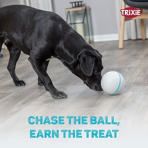 Trixie Treat Tumbler Snack Ball Dog Toy, Level 1 Interactive Treat Dispensing Dog Puzzle, Enrichment Toy, Medium