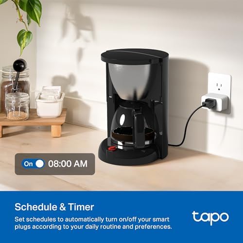 Tapo Smart Plug Wi-Fi, Energy Monitoring, P115(2-Pack), 15A