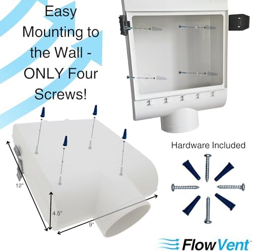 Indoor Dryer Vent Kit | Dual Filter Lint Trap for Electric Dryers | No-Water Required, Low Maintenance | Captures Lint & Dust for Cleaner Indoor Air | Made in the USA