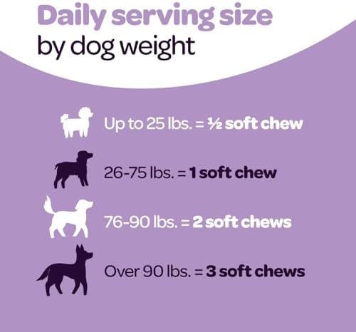 Calming Chews for Dogs, | NASC Certified & Made in the USA | 60 Count