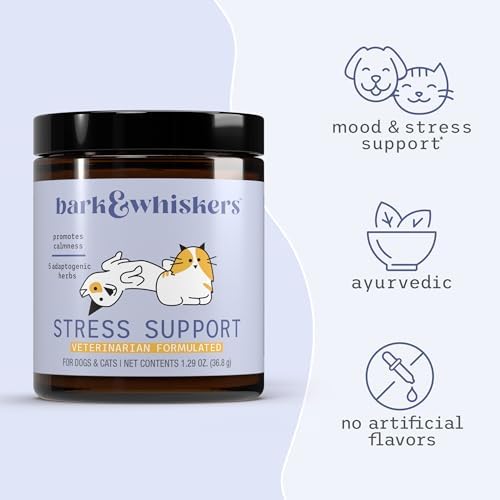 Bark & Whiskers Stress Support, Cheddar Cheese, 1.29 oz (102 Scoops)