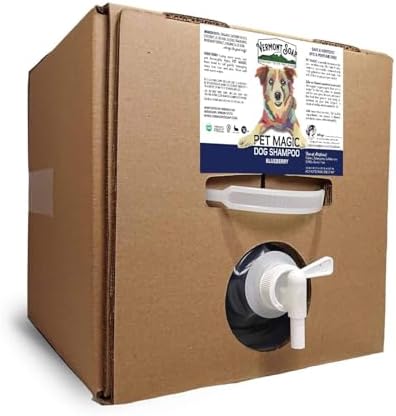 VERMONT SOAP Organic Pet Shampoo, Blueberry Natural Dog Shampoo, 640 oz