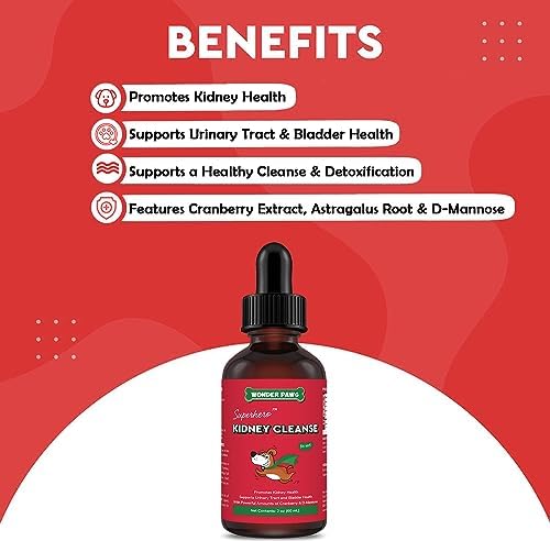 WONDER PAWS Melatonin Drops Plus Kidney Cleanse Drops - for Dog Relaxation, Urinary Tract, Kidney & Overall Wellness – Melatonin 2 Ounces - Kidney Cleanse 2 Ounces