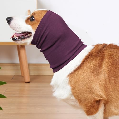 Nanaki Dog Calming Hoodie Ear Wraps for Dogs,Ear Protection for Fireworks | Ear Muffs Dog Warp Anxiety Relief, Dog Hematoma Wrap,Pet Head Protection Head Cover for Bath,Grooming and Force Drying,Storms
