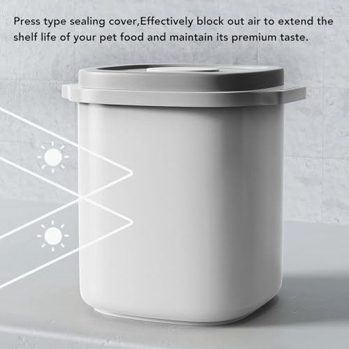 HEEPDD Sealed Dog Food Storage Container, 6L, grey