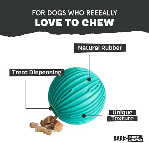 BarkBox Sea Foam Reef Ball Treat Dispensing Toy for Large Dogs, Perfect for Fun-Filled Stimulation and Interactive Playtime | Perfect for Fun-Filled Stimulation and Interactive Playtime