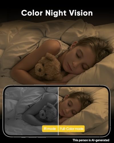 BoyKeep Indoor Camera, 2K Cameras for Home Security with Motion Detection, Pet Camera Indoor with Phone App, Color Night Vision, 2-Way Audio, Cloud/TF Card Storage, Compatible with Alexa