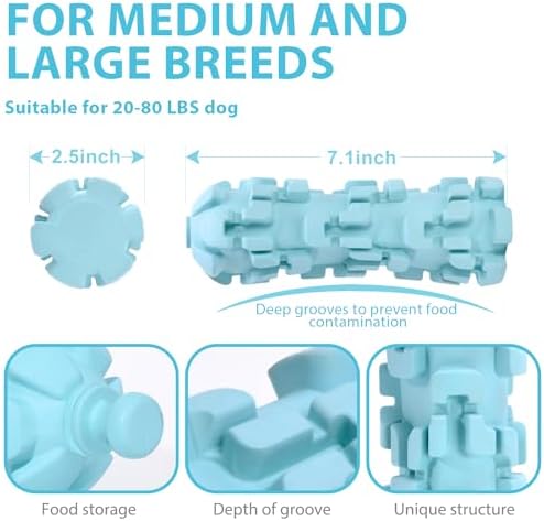 8 Hour Cooling Ice Lolly Dog Toys for Summer, Water & Milk Freezable Feeder | Long Lasting Cooling Outdoor Camping Accessories, Easy Clean Treat Dispenser for Aggressive Chewer