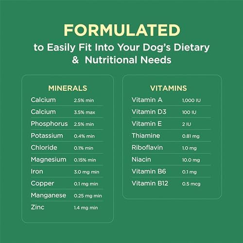 Pet-Tabs Multivitamin Supplement for Adult Dogs & Puppies, 180 Chewables | 17 Essential Minerals & Vitamins for Everyday Wellness & Growth, Promotes Healthy Skin & Coat, Supports Nutritional Gaps