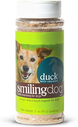 Herbsmith Kibble Seasoning – Freeze Dried Duck – Dog Food Topper for Picky Eaters – Grocery-Grade Fruits + Veggies – 3oz