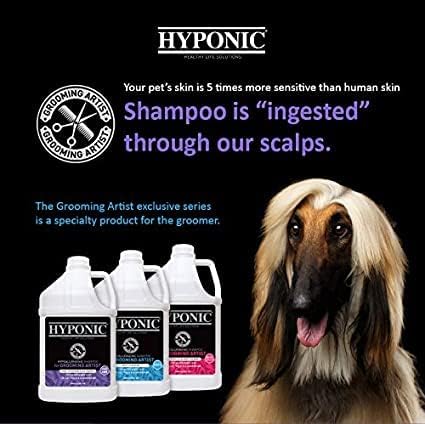 HYPONIC Grooming Artist Shampoo - Hypoallergenic Pet Shampoo for Groomers (Clipper Cut & Moisturizing (1 GAL))
