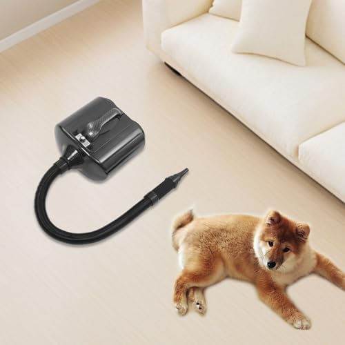 Professional Pet Hair Dryer for Dogs&Cats,3600W High-Speed Dog Dryer with Adjustable Temperature (77-149℉) & Airspeed (98-230 ft/s),with 2 Nozzles for Home Use,Pet Salon,60dB Quiet Drying (Black)