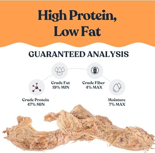 hotspot pets Freeze Dried Raw Chicken Necks for Dogs & Cats, Made in USA, Single Ingredient, Grain Free, High Protein, Natural Calcium Treat or Topper, 3 Ounce Bag