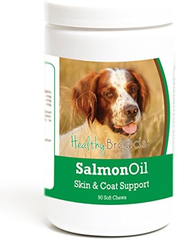 Healthy Breeds Irish Red and White Setter Salmon Oil Soft Chews 90 Count, Brown