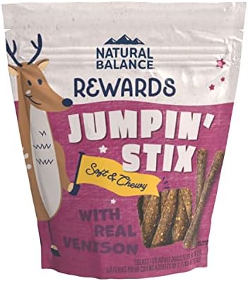 Natural Balance Rewards Jumpin' Stix Dog Treats, Venison, 10 oz