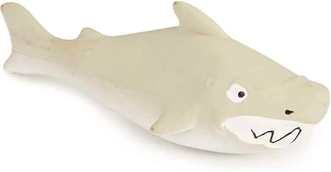 Soft Latex Dog Toys Alligator Shark or Set of Both Fun Googly Eyed Retro Squeakers (Set of Both Toys)