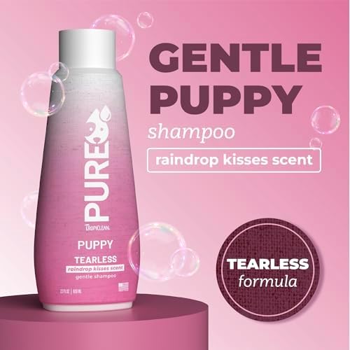 TropiClean Pure Tearless Puppy Shampoo, Raindrop Kisses Scent, 22oz