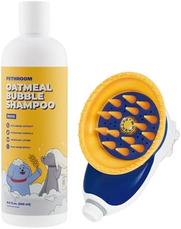 [Pethroom] Shower Set Bundle - Premium Oatmeal Shampoo & Relaxing Shower Attachment