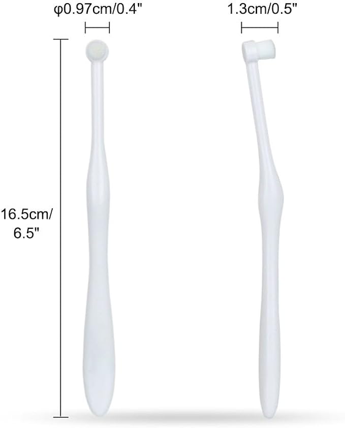 MiOYOOW 2PCS Dog Toothbrush, Pet Toothbrush with Ultra Soft Bristles for Sensitive Pet Teeth & Gums Puppy Kitten Cats Small Breed Dogs