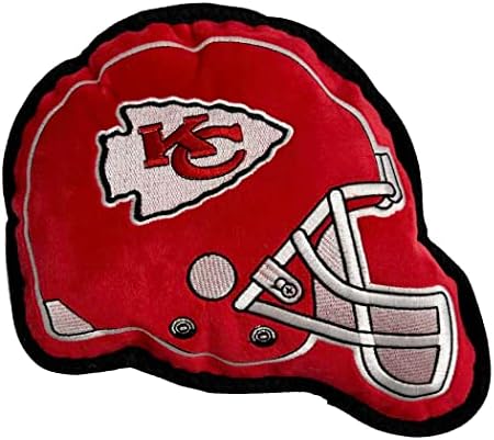 The 1st Ever Tough but Smooth Dog Toy NFL Kansas City Chiefs Football Helmet Tough Pet Toy. A Premium Quality Doggie Toy with Built-in Squeaker. Sports Fans Favorite Chew Toy